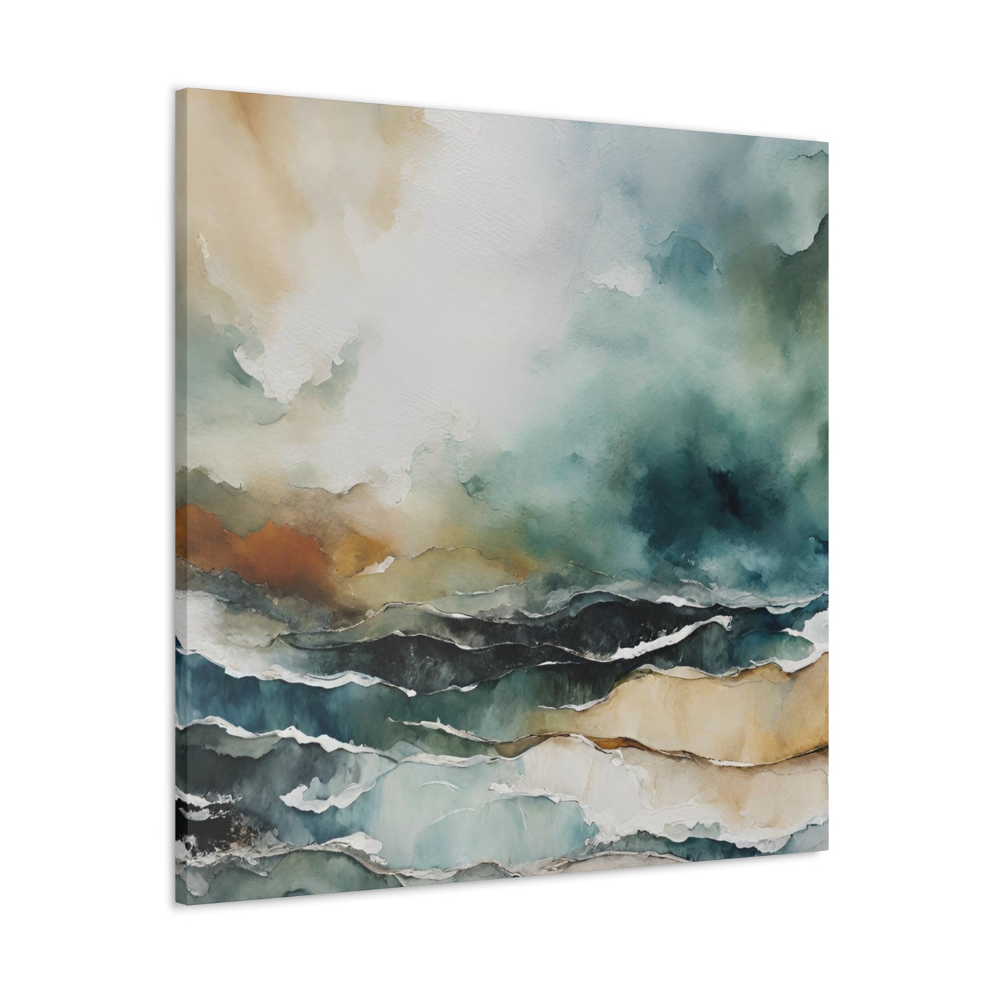 Breaking Skies - Modern Abstract Art Print - Aesthetic Coastal Landscapes