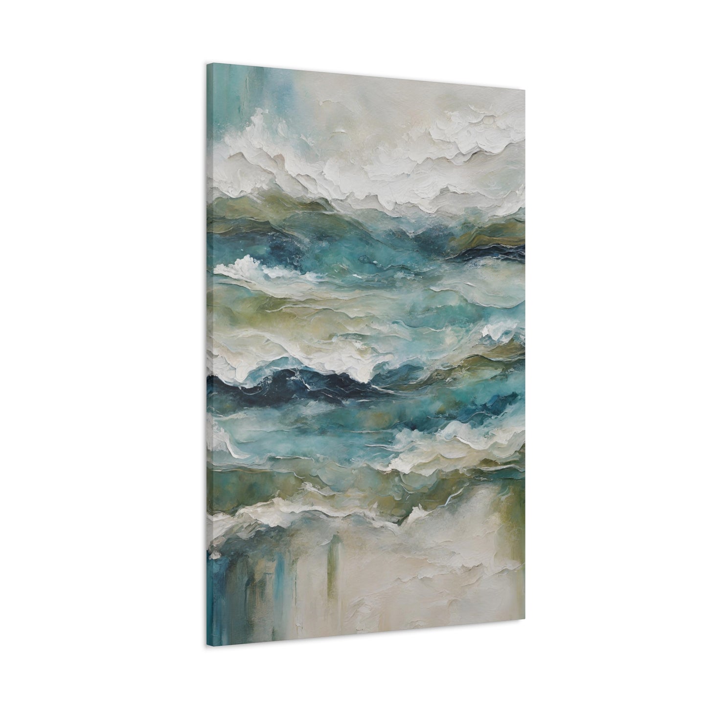 Ocean Symphony IV - Modern Abstract Art Print - Aesthetic Coastal Landscapes