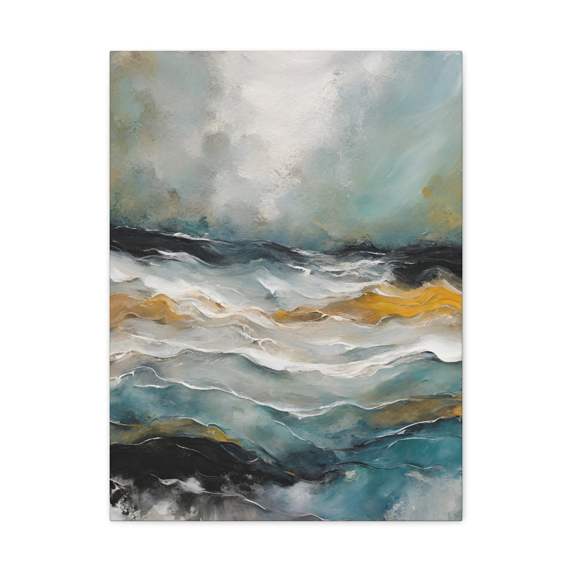 Coastal View - Modern Abstract Art Print - Aesthetic Coastal Landscapes