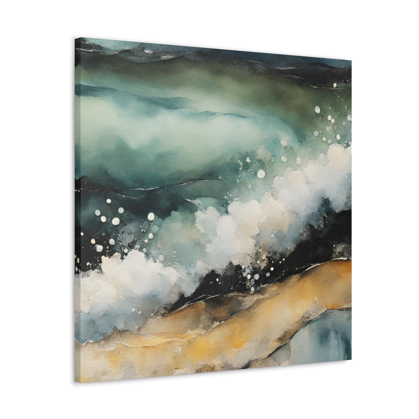 Sandy Waves - Modern Abstract Art Print - Aesthetic Coastal Landscapes