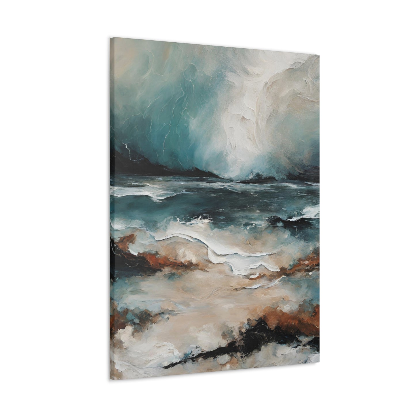 Sea Break - Modern Abstract Art Print - Aesthetic Coastal Landscapes