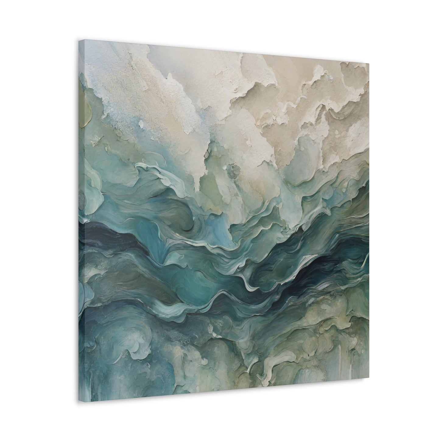 Churning Oceans - Modern Abstract Art Print - Aesthetic Coastal Landscapes