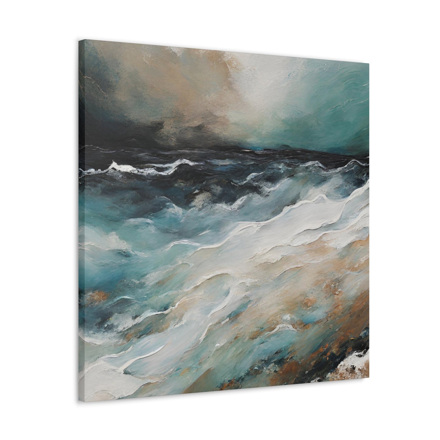 Impassable Seas - Modern Abstract Art Print - Aesthetic Coastal Landscapes