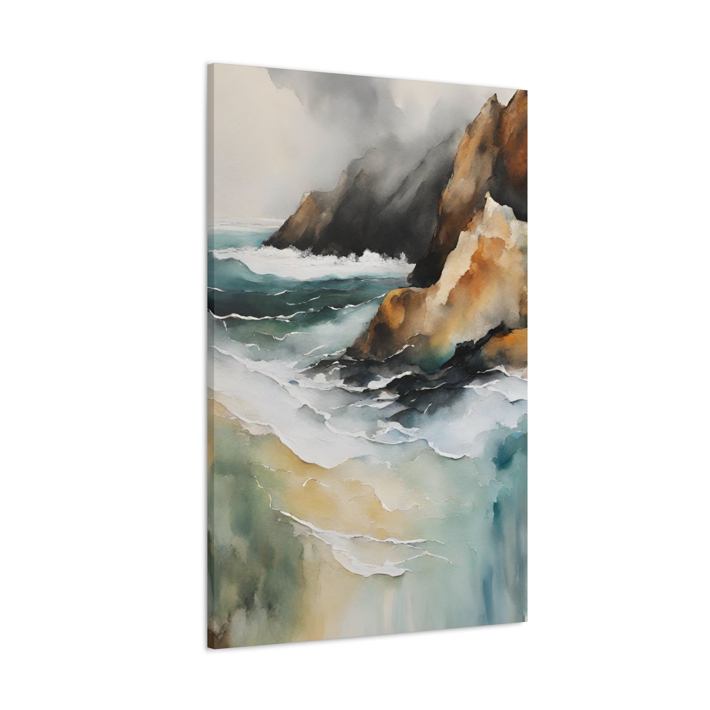 Coastal Cliffs - Modern Abstract Art Print - Aesthetic Coastal Landscapes