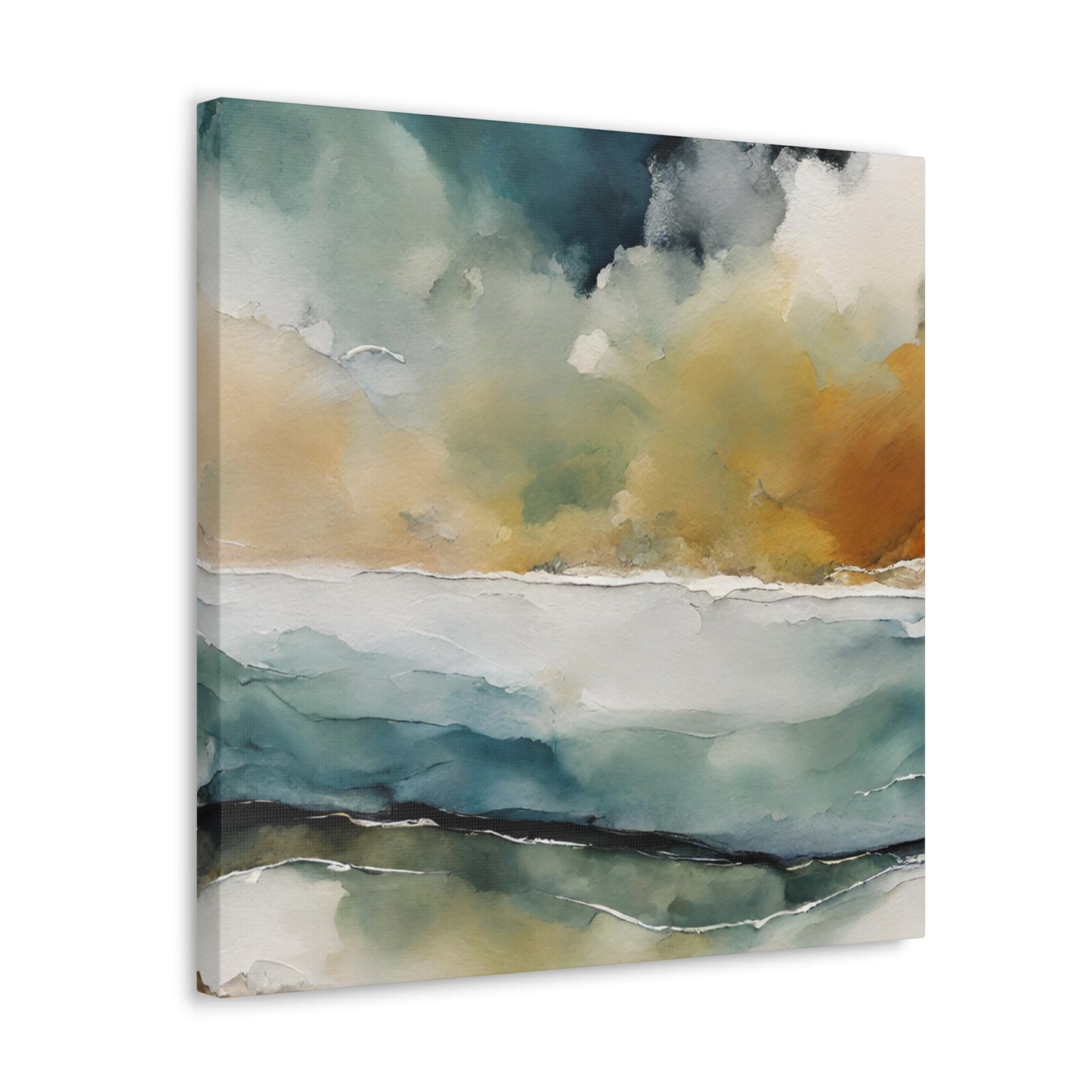 Choppy Horizons - Modern Abstract Art Print - Aesthetic Coastal Landscapes