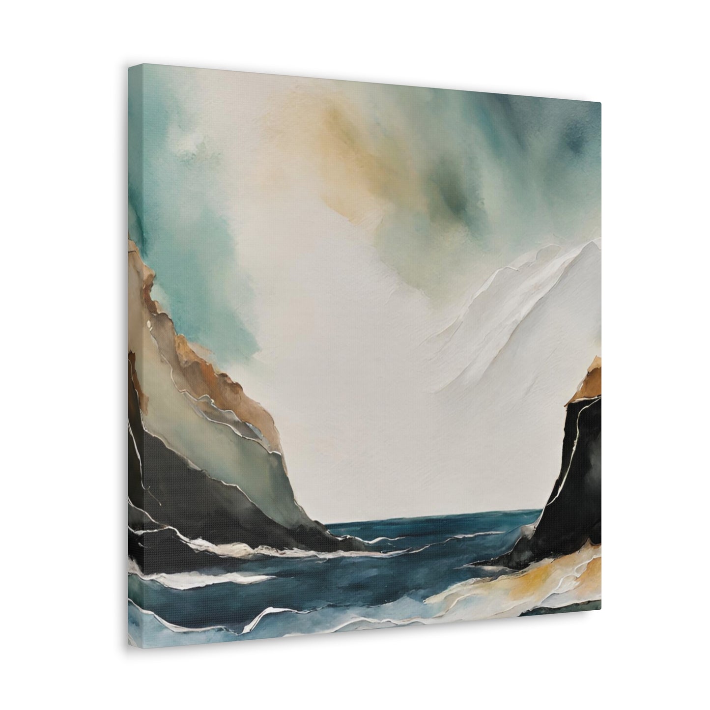 Shoreline - Modern Abstract Art Print - Aesthetic Coastal Landscapes