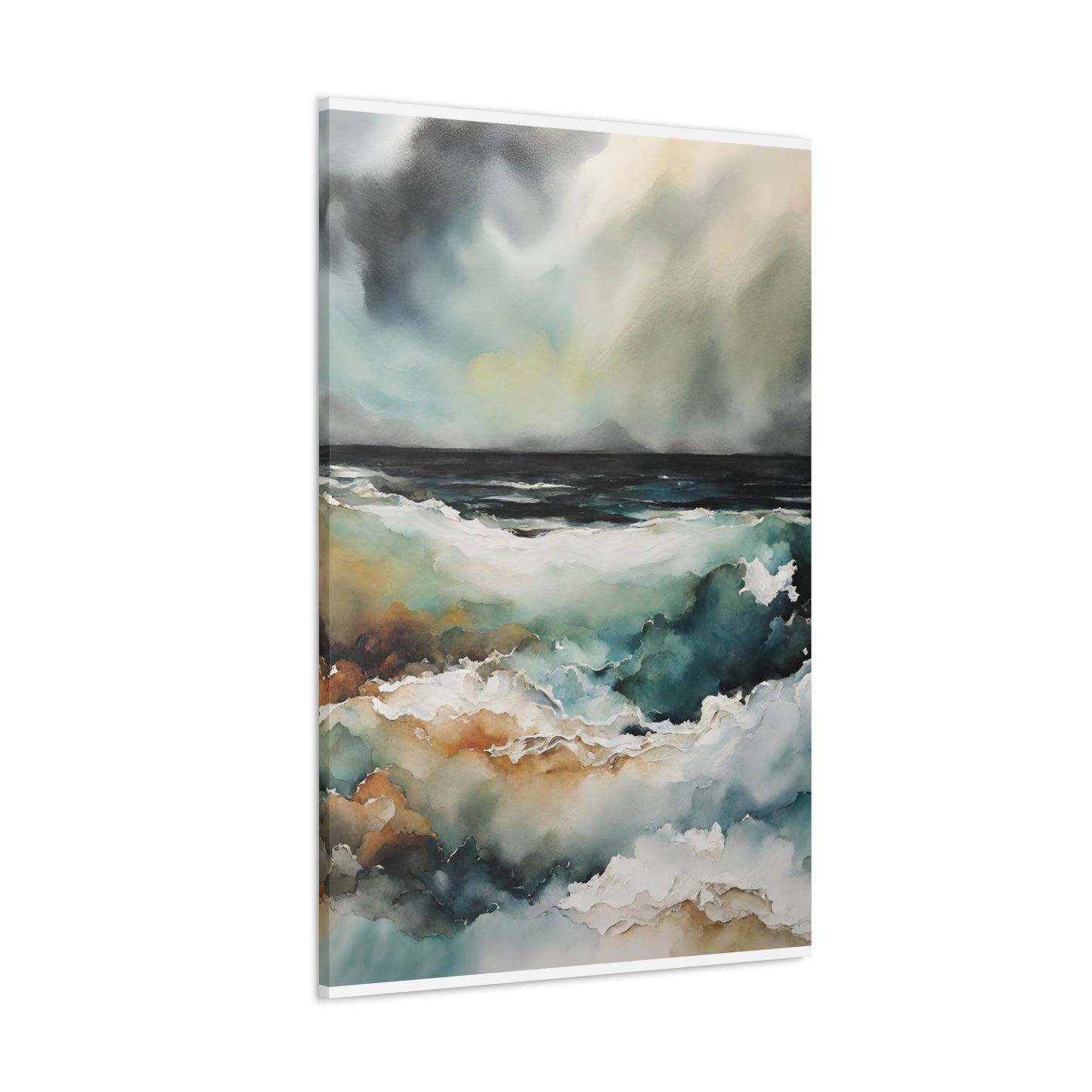 Secrets Beneath the Surface - Modern Abstract Art Print - Aesthetic Coastal Landscapes