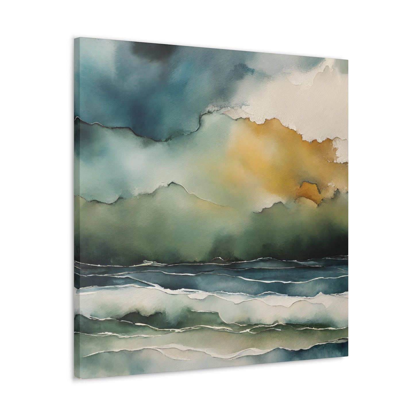 Stormy Sky - Modern Abstract Art Print - Aesthetic Coastal Landscapes