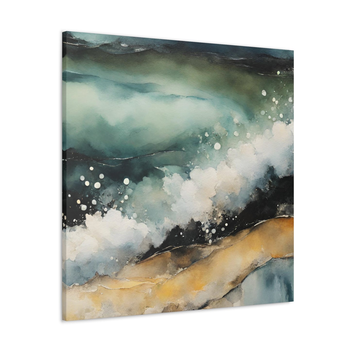 Sandy Waves - Modern Abstract Art Print - Aesthetic Coastal Landscapes