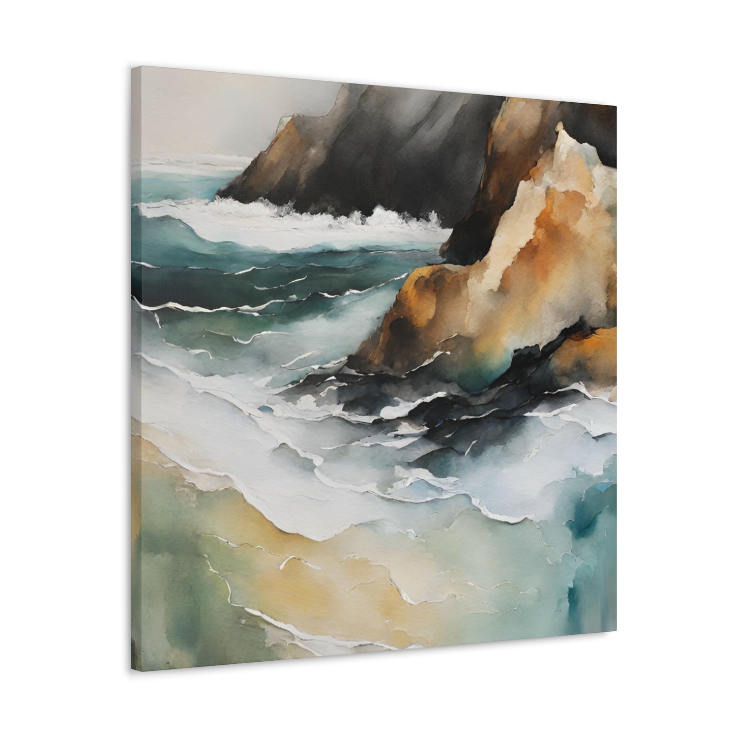 Coastal Cliffs - Modern Abstract Art Print - Aesthetic Coastal Landscapes