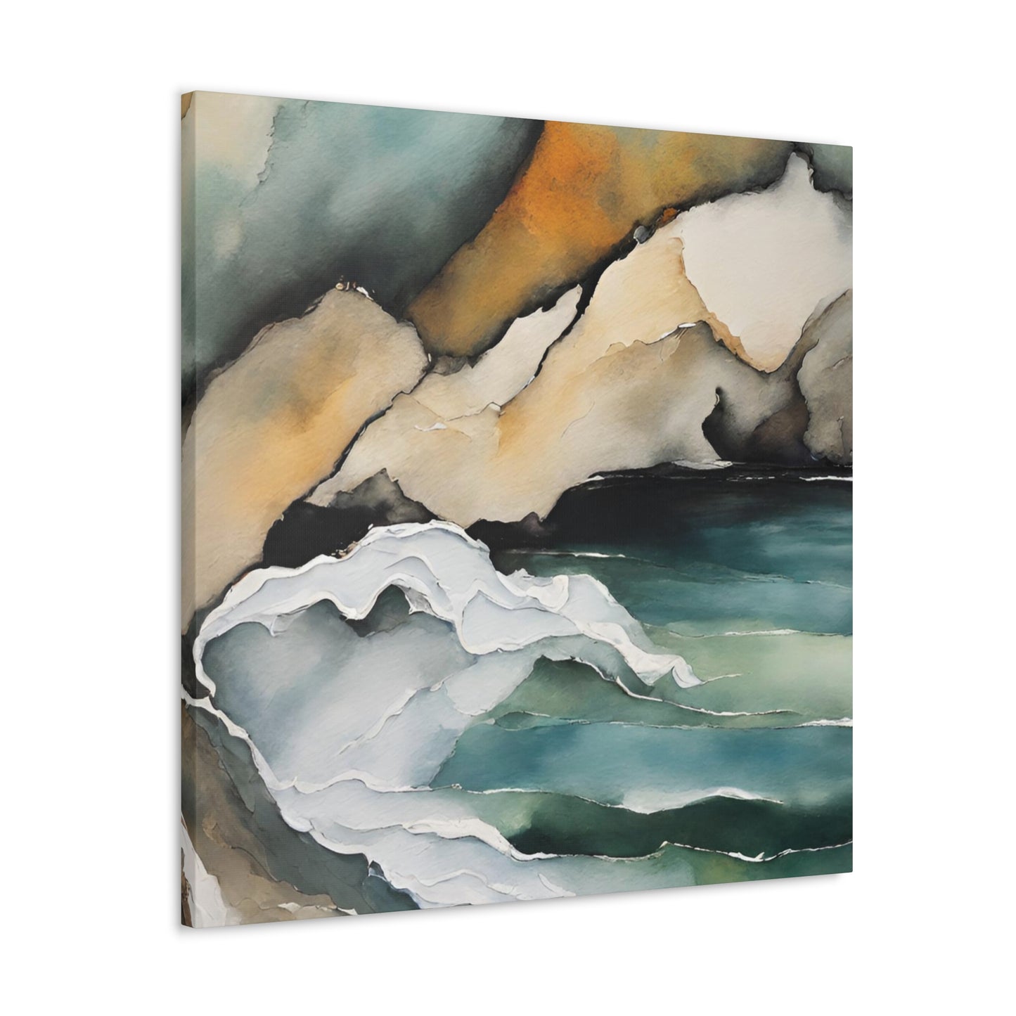 Striking Opposition - Modern Abstract Art Print - Aesthetic Coastal Landscapes