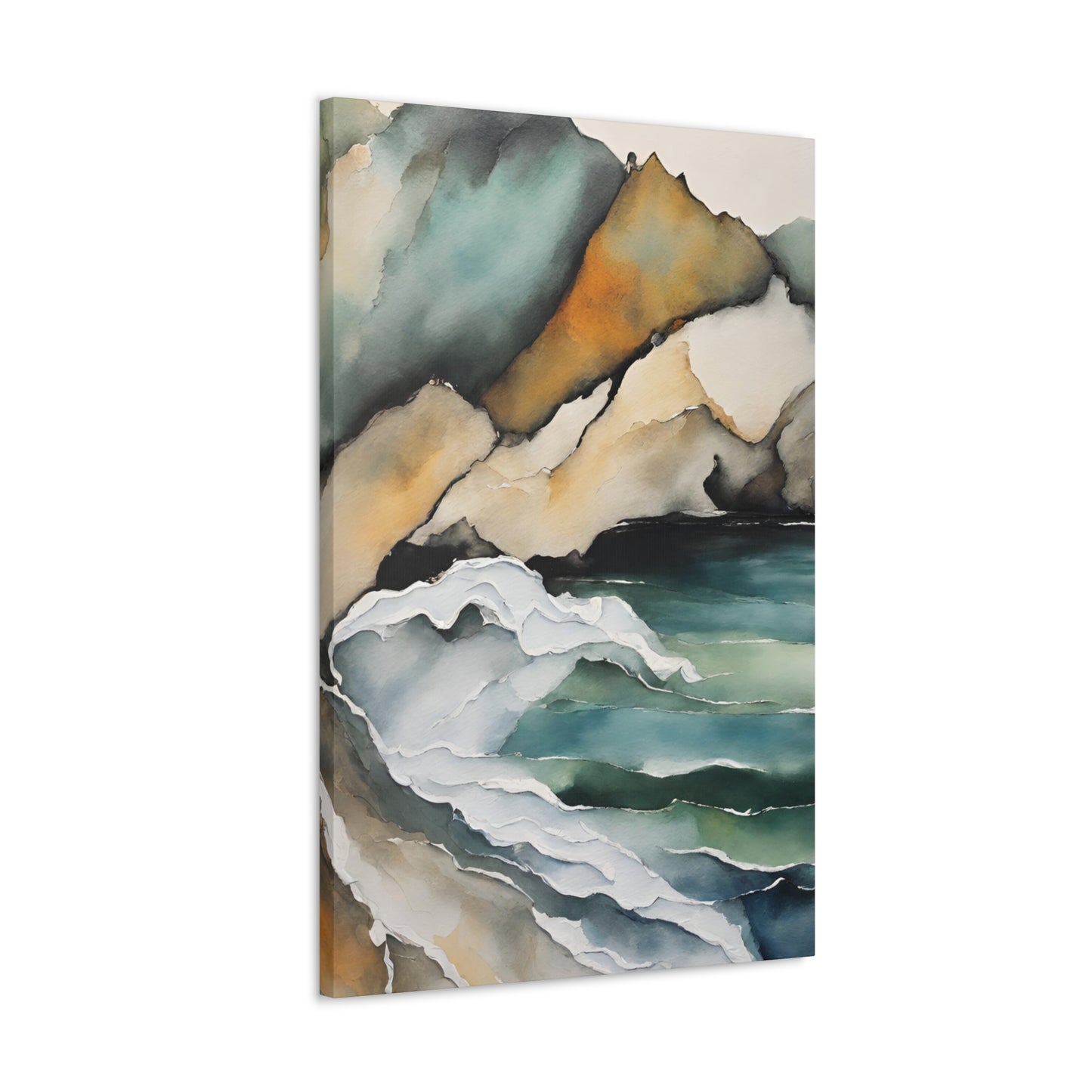 Striking Opposition - Modern Abstract Art Print - Aesthetic Coastal Landscapes