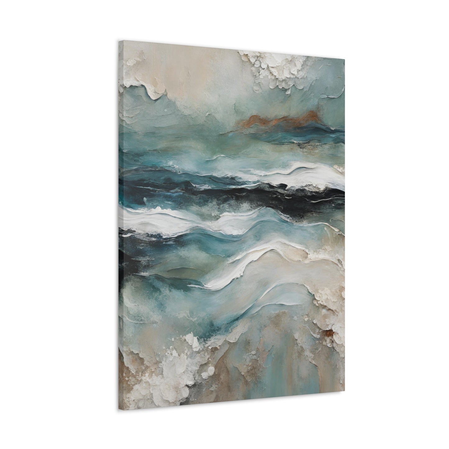 Stormy Afternoon - Modern Abstract Art Print - Aesthetic Coastal Landscapes