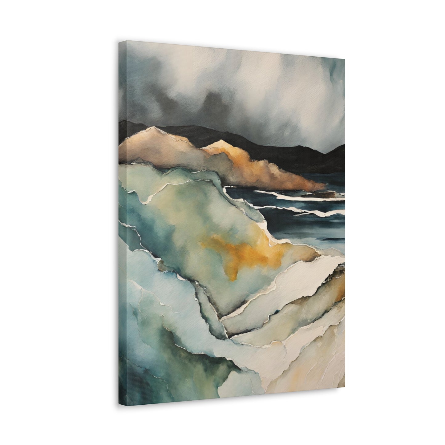 Turning Cliffs - Modern Abstract Art Print - Aesthetic Coastal Landscapes