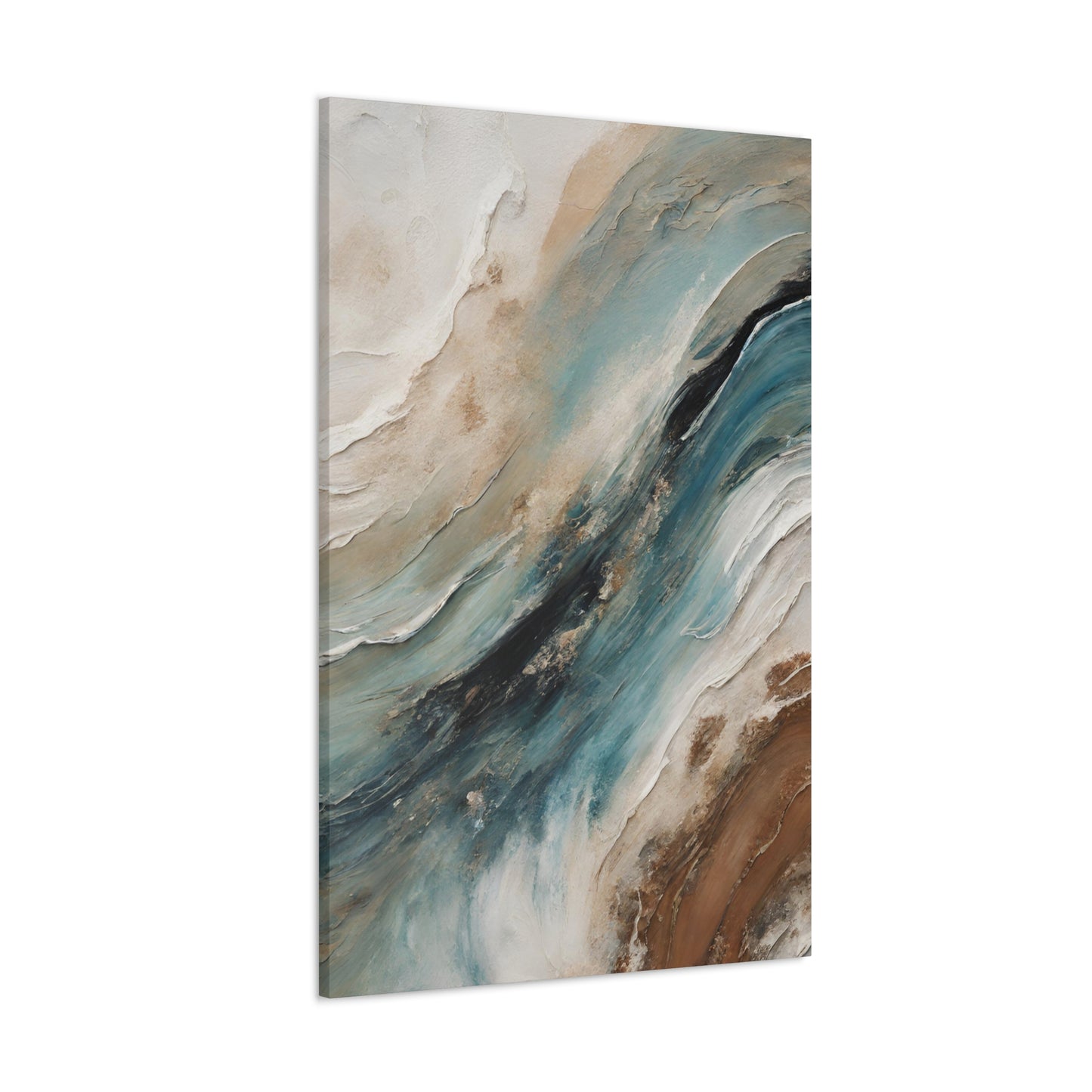 Churning Oceans III - Modern Abstract Art Print - Aesthetic Coastal Landscapes