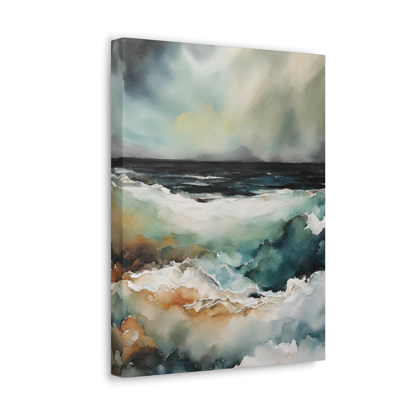 Secrets Beneath the Surface - Modern Abstract Art Print - Aesthetic Coastal Landscapes