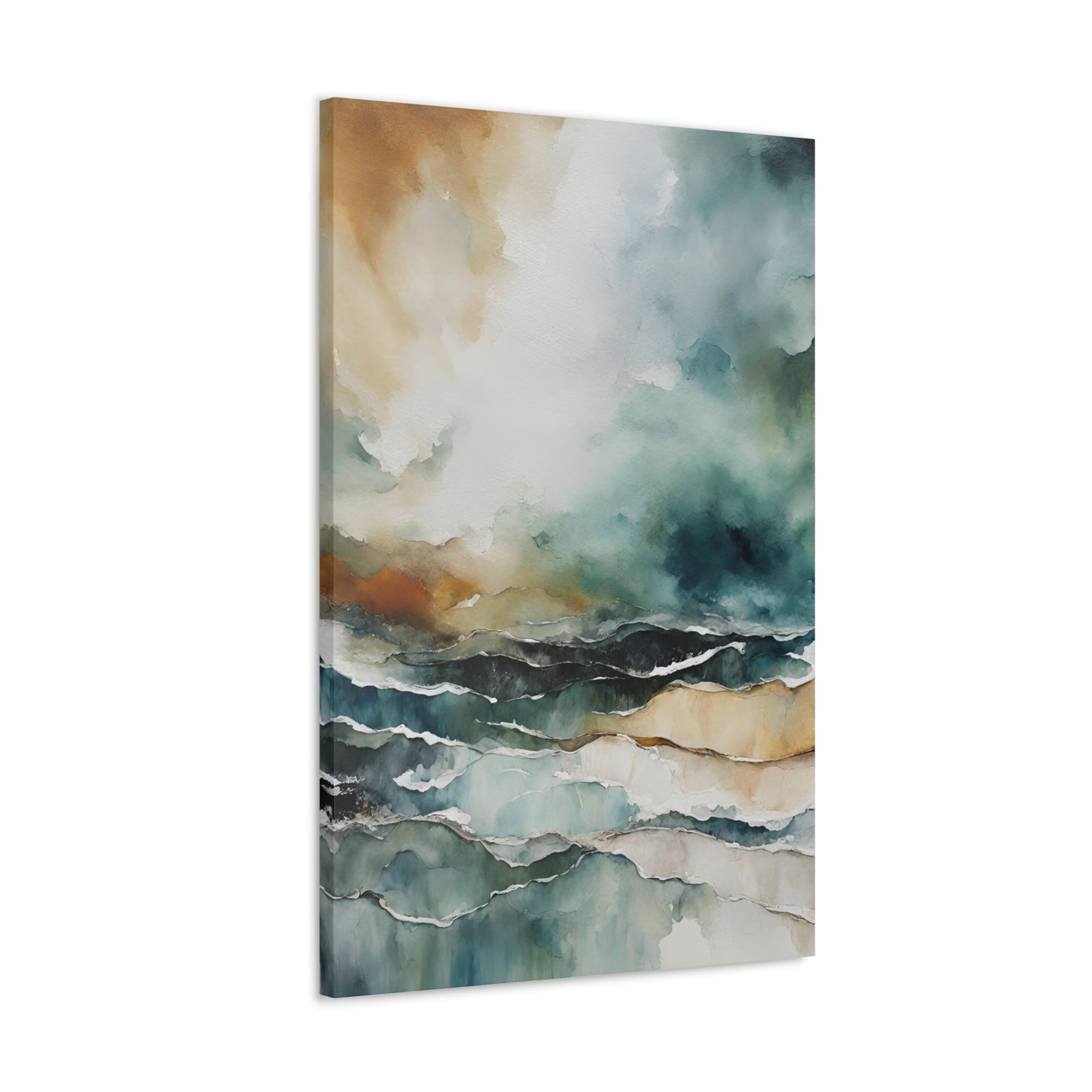 Breaking Skies - Modern Abstract Art Print - Aesthetic Coastal Landscapes