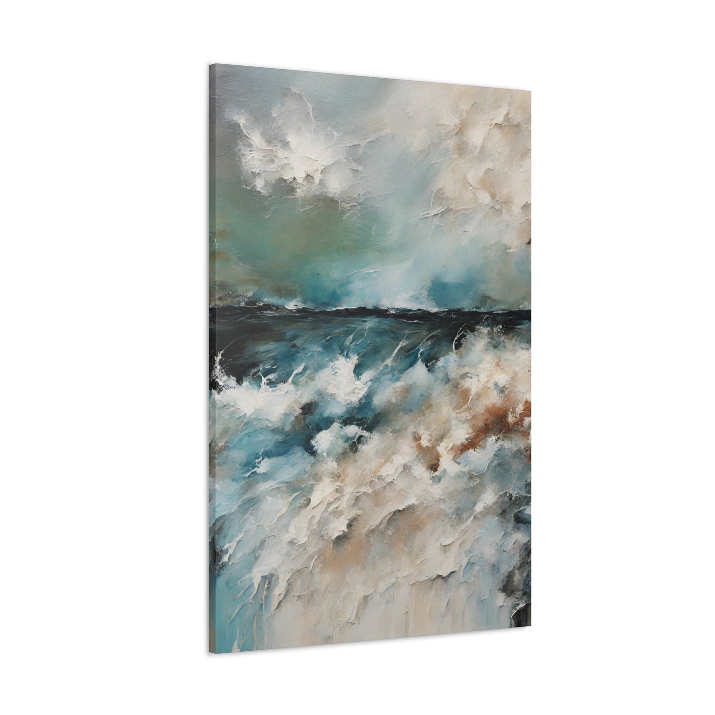 Impassable Seas II - Modern Abstract Art Print - Aesthetic Coastal Landscapes