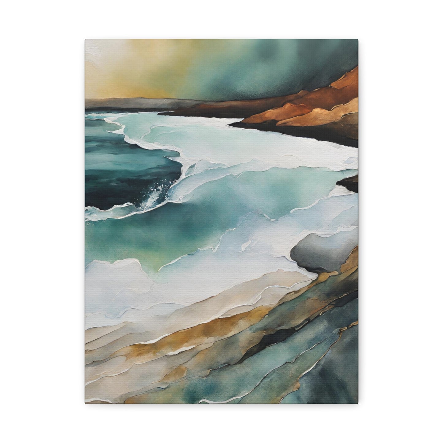 Rising Tide - Modern Abstract Art Print - Aesthetic Coastal Landscapes