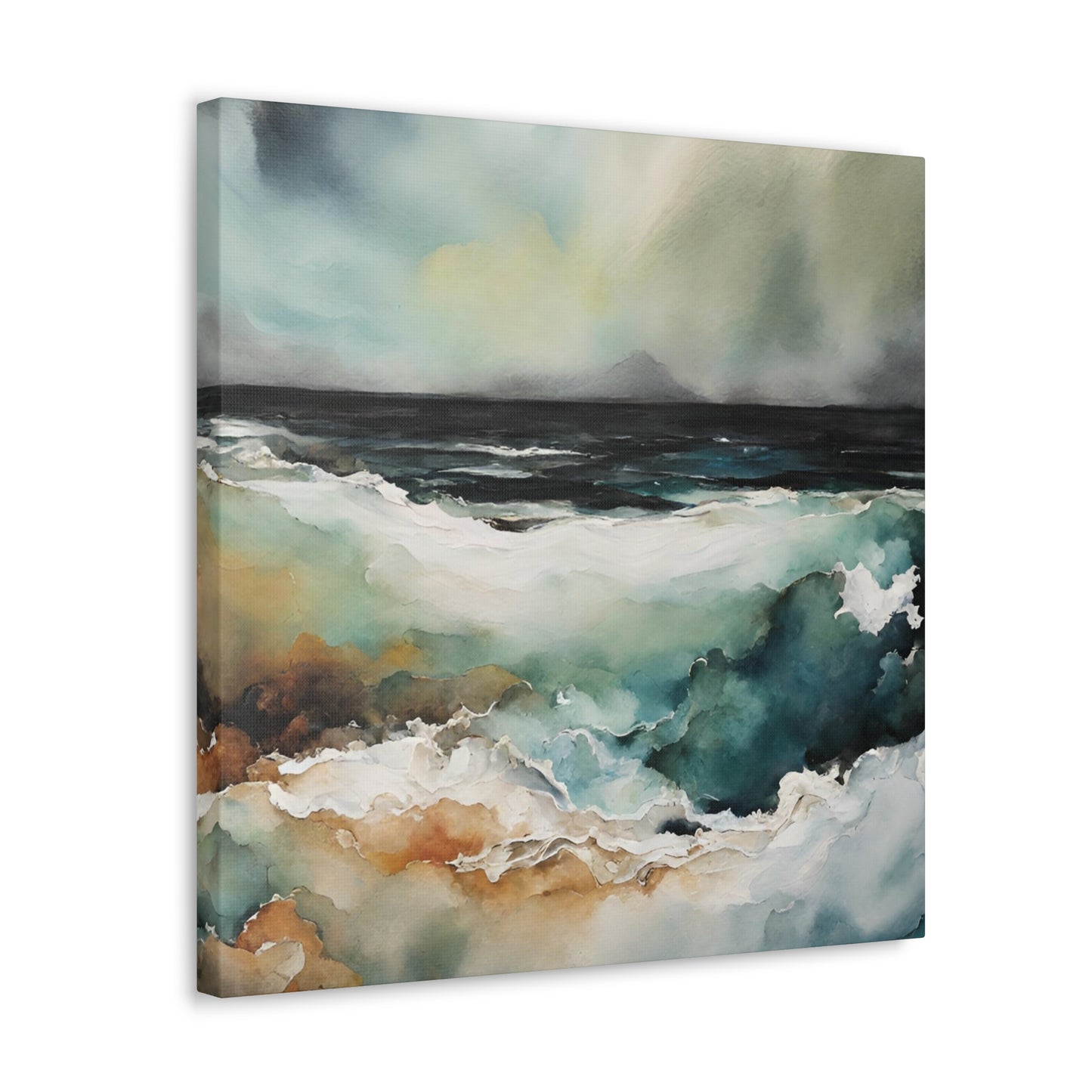 Secrets Beneath the Surface - Modern Abstract Art Print - Aesthetic Coastal Landscapes