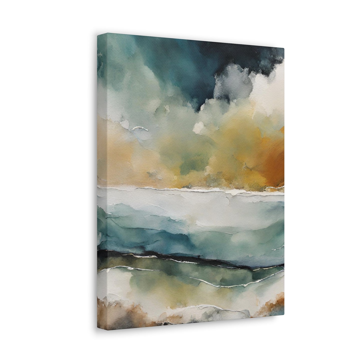 Choppy Horizons - Modern Abstract Art Print - Aesthetic Coastal Landscapes