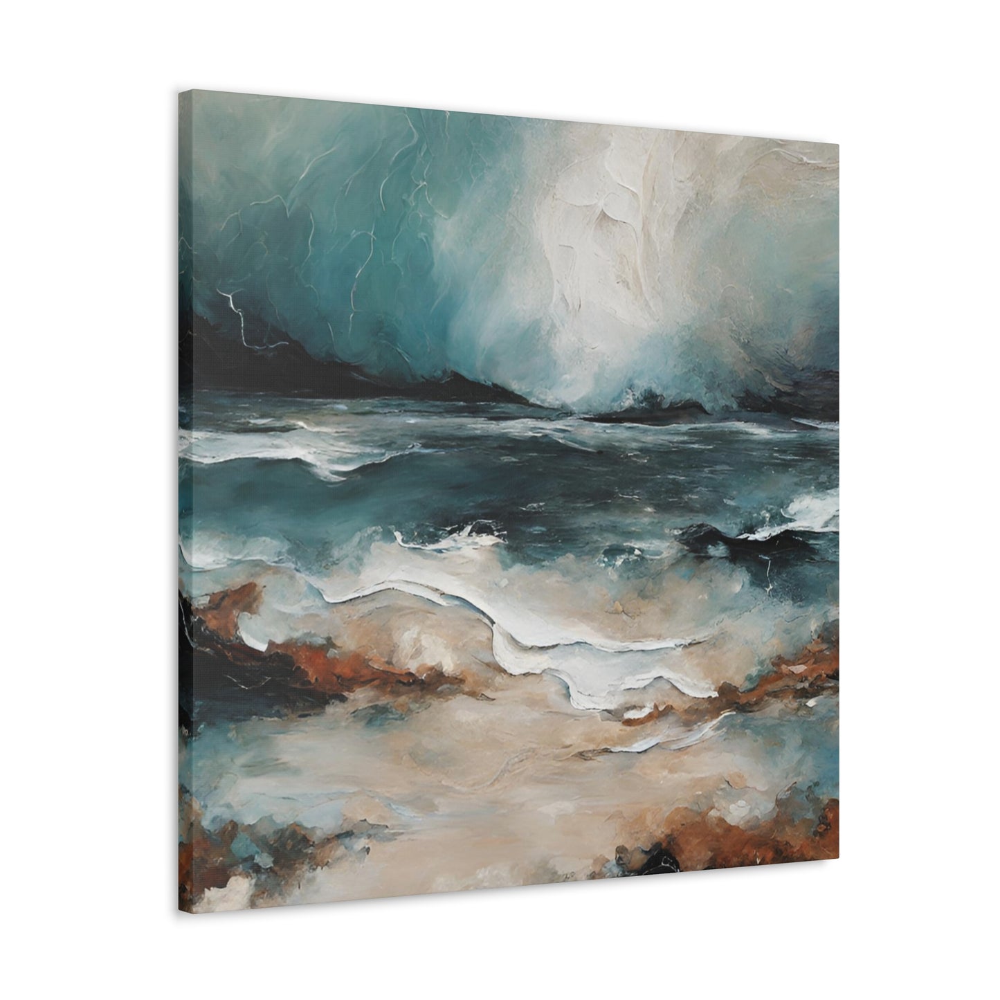 Sea Break - Modern Abstract Art Print - Aesthetic Coastal Landscapes