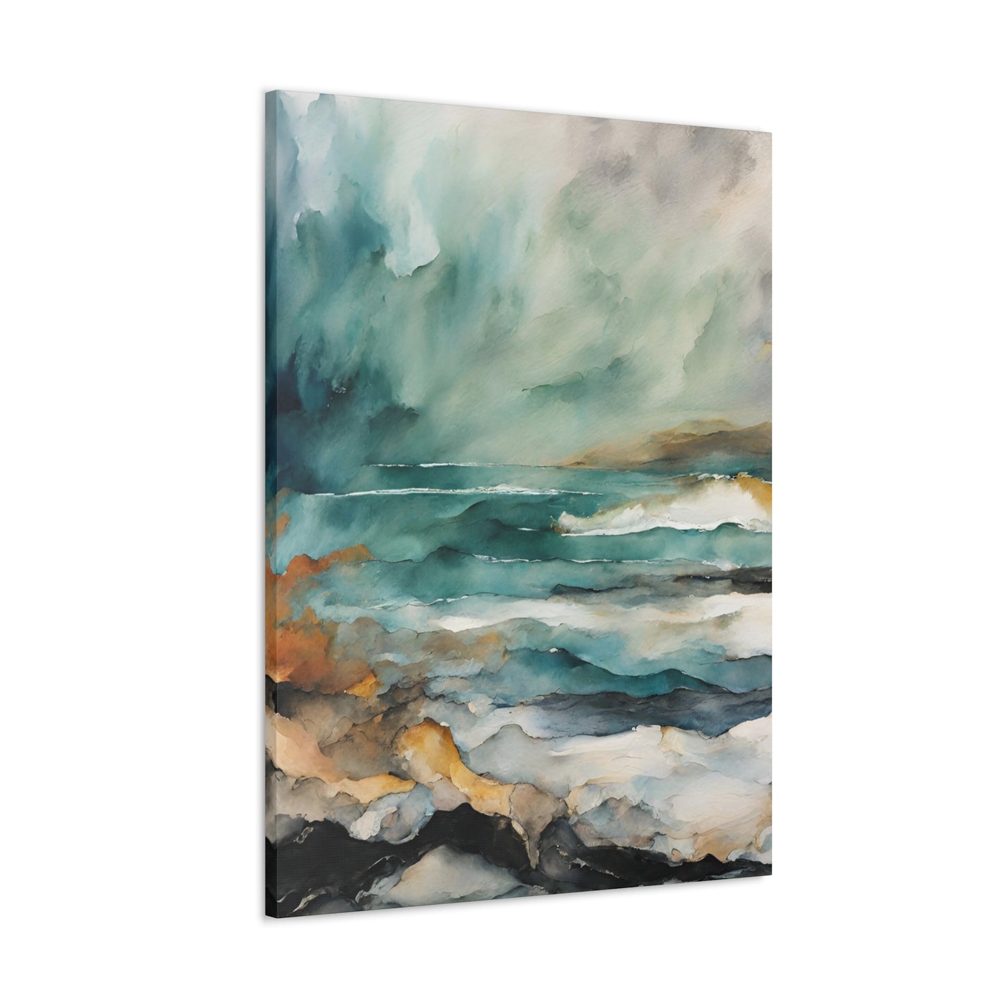 Sea & Sky - Modern Abstract Art Print - Aesthetic Coastal Landscapes