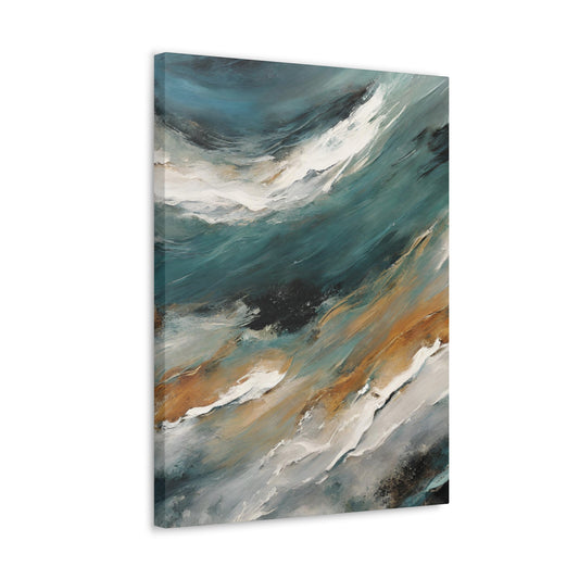 Sea Breeze - Modern Abstract Art Print - Aesthetic Coastal Landscapes