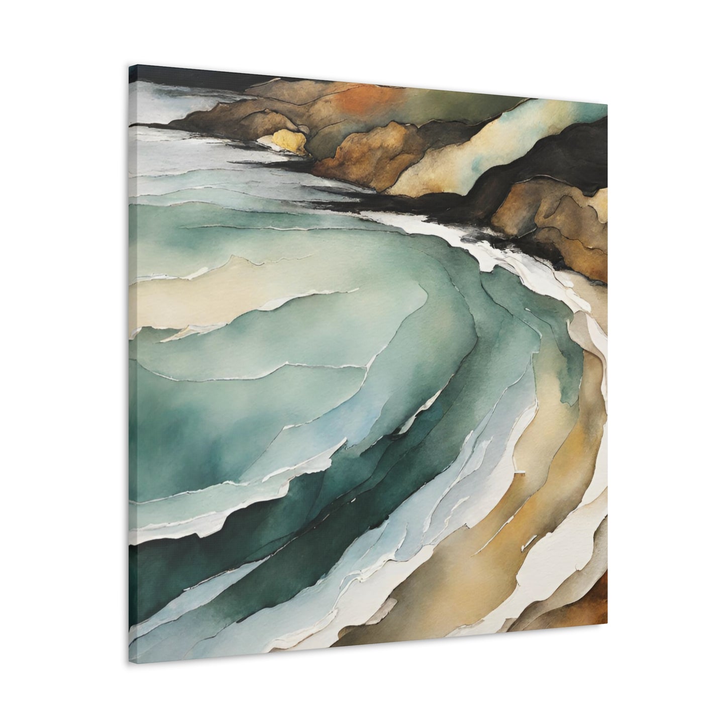 Sea View - Modern Abstract Art Print - Aesthetic Coastal Landscapes