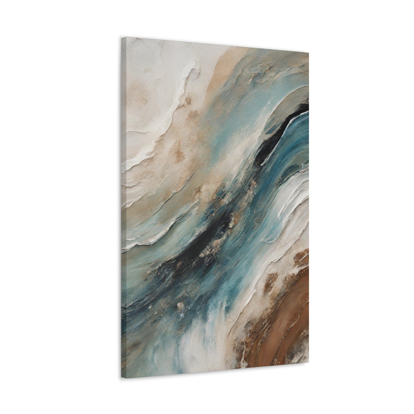 Churning Oceans III - Modern Abstract Art Print - Aesthetic Coastal Landscapes