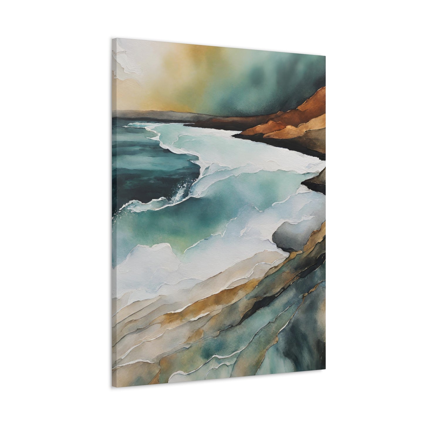 Rising Tide - Modern Abstract Art Print - Aesthetic Coastal Landscapes