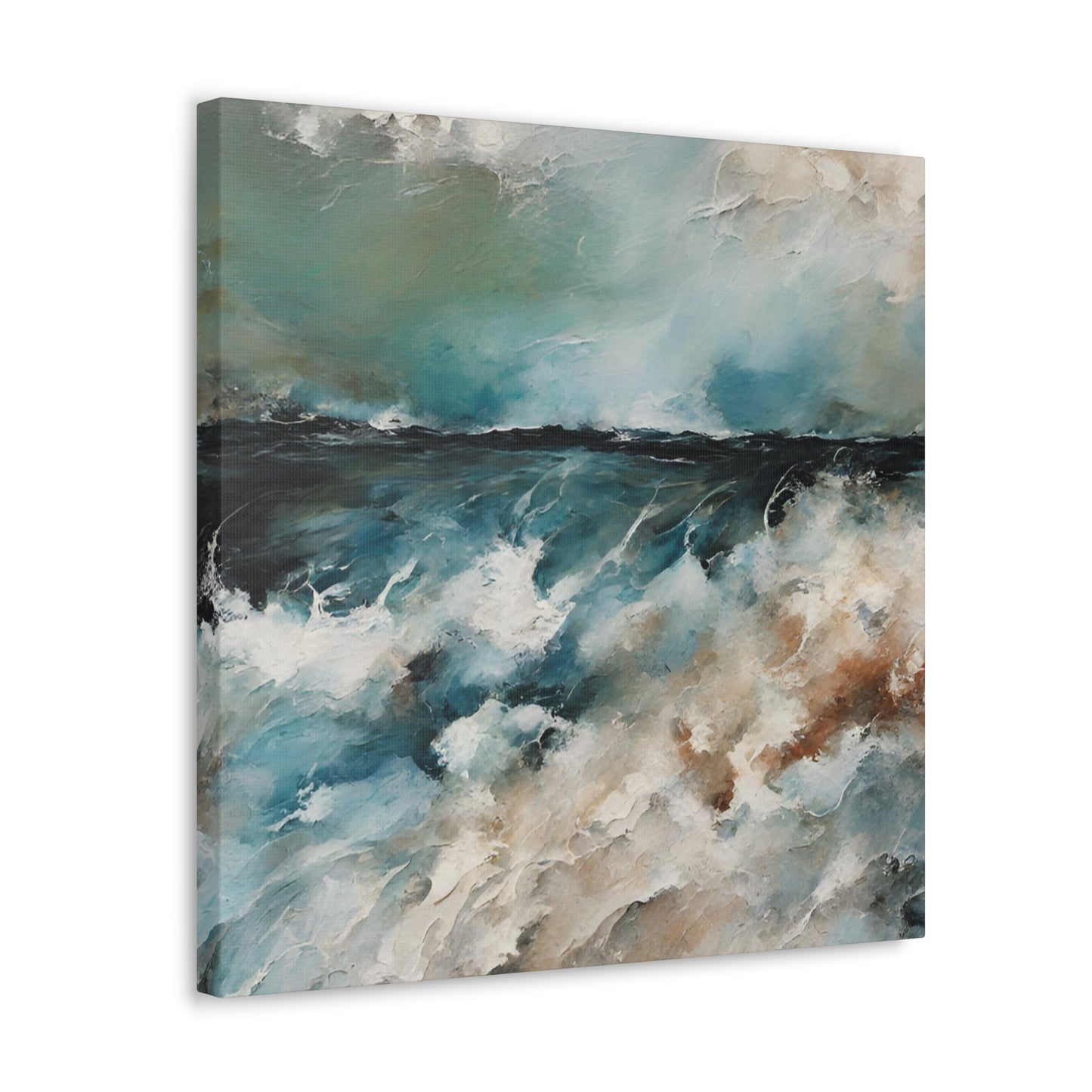 Impassable Seas II - Modern Abstract Art Print - Aesthetic Coastal Landscapes