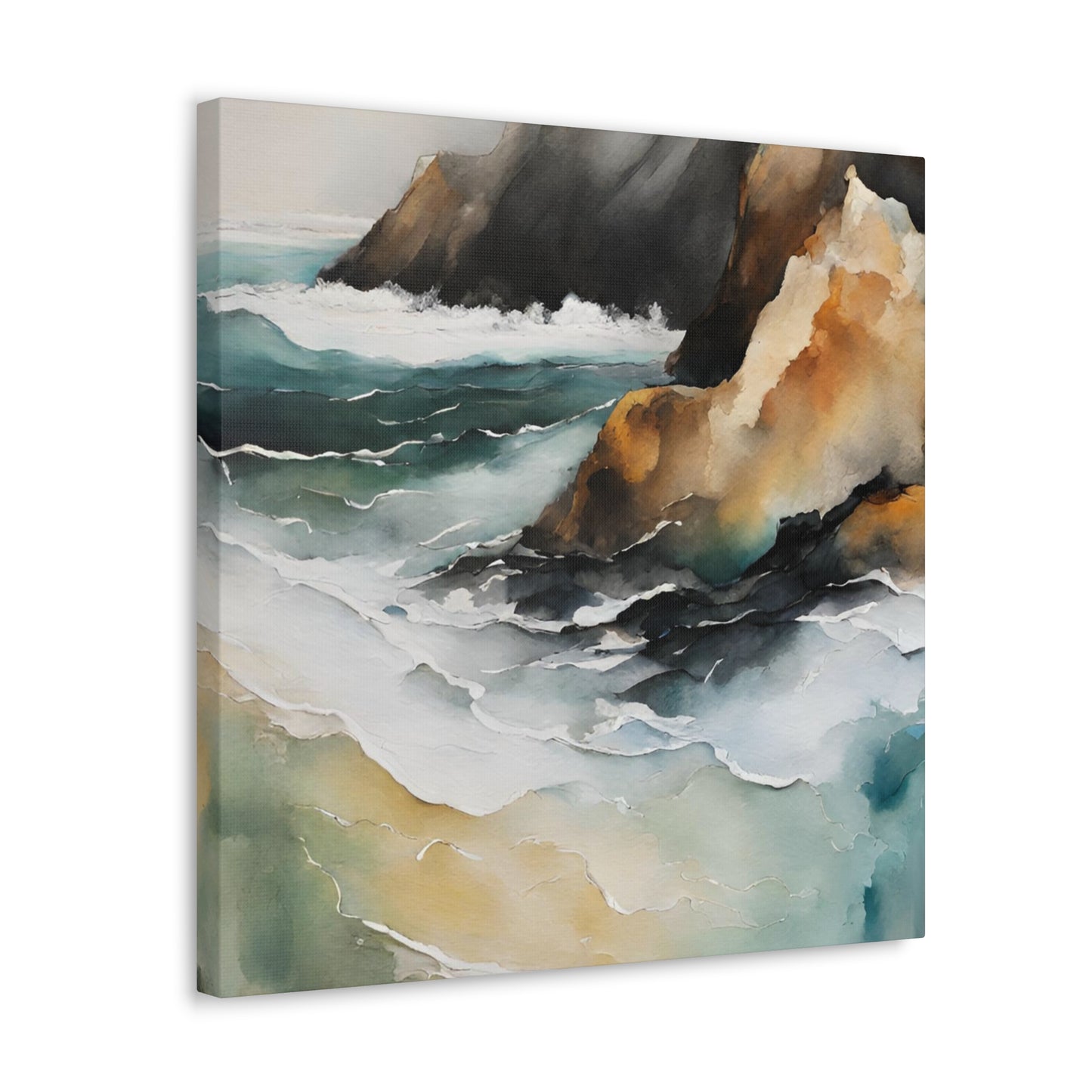 Coastal Cliffs - Modern Abstract Art Print - Aesthetic Coastal Landscapes