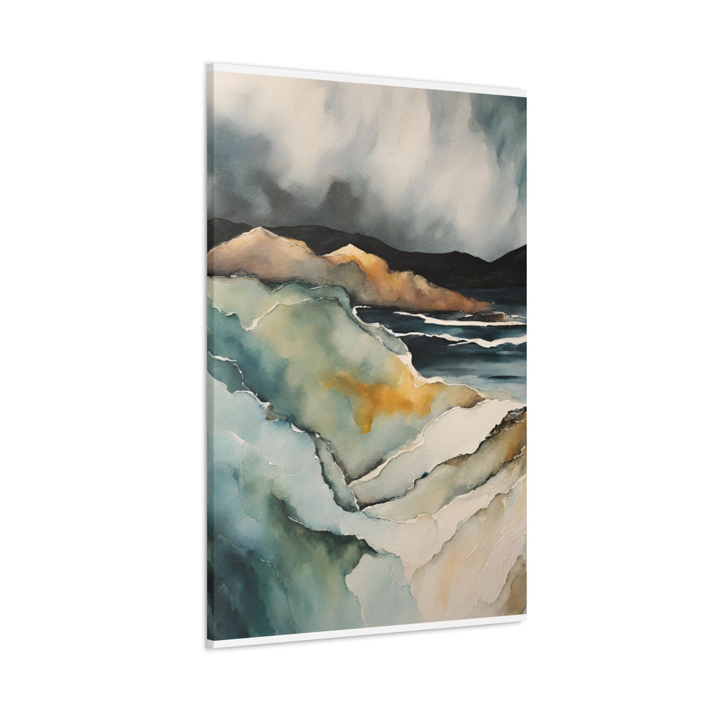 Turning Cliffs - Modern Abstract Art Print - Aesthetic Coastal Landscapes