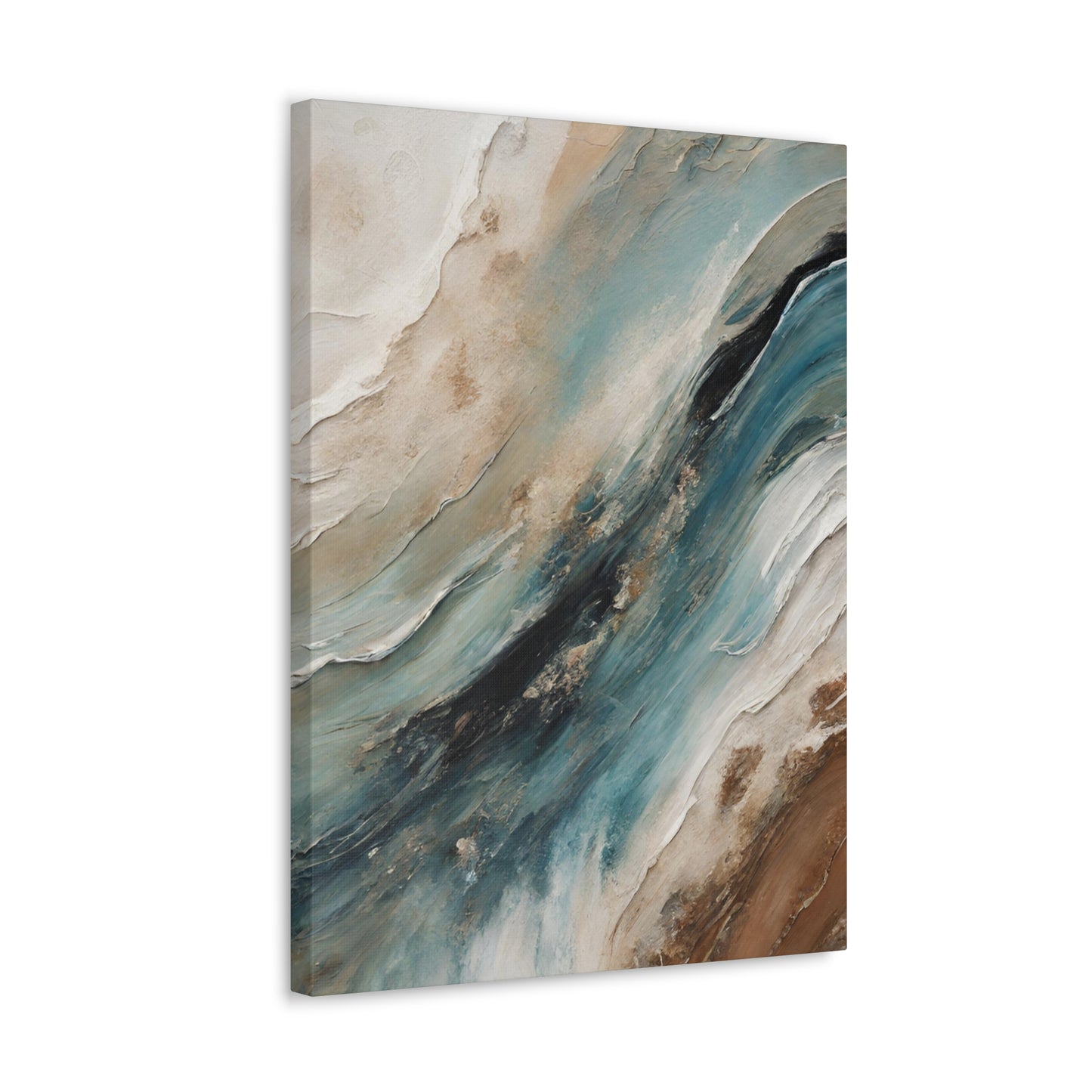 Churning Oceans III - Modern Abstract Art Print - Aesthetic Coastal Landscapes