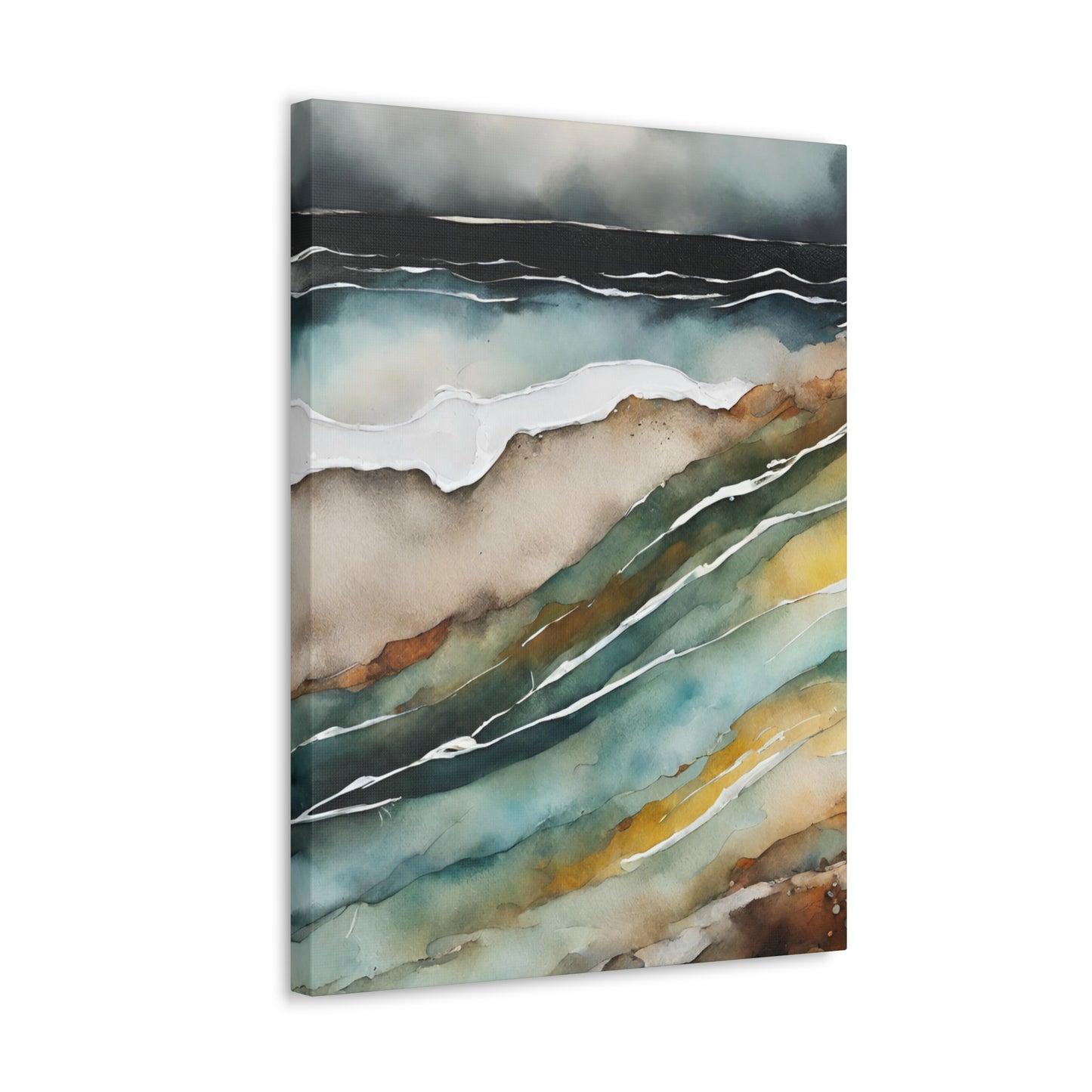 Layers Beneath- Modern Abstract Art Print - Aesthetic Coastal Landscapes