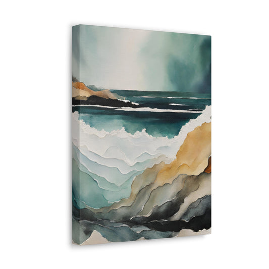 Under the Sea - Modern Abstract Art Print - Aesthetic Coastal Landscapes