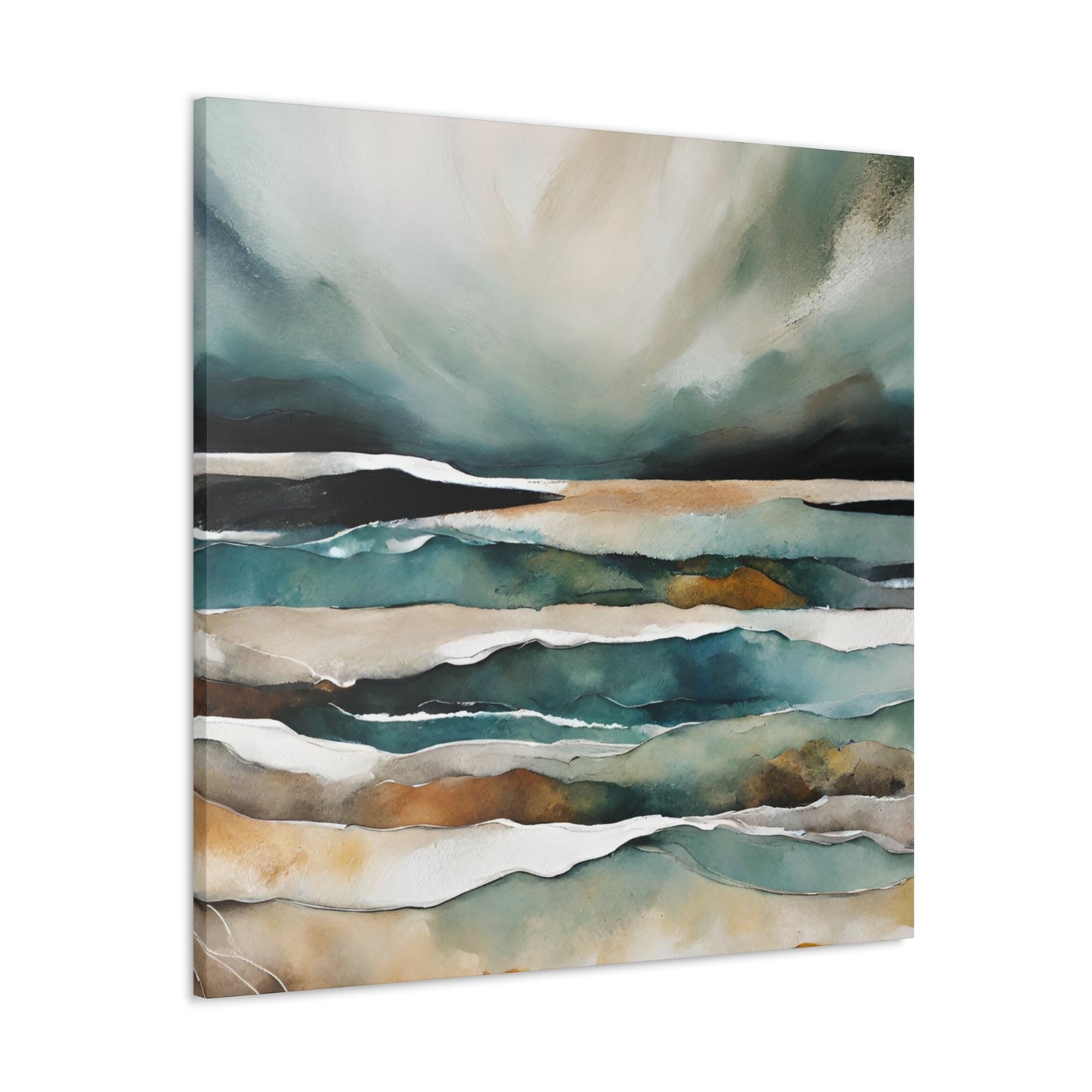 Storm Clearing - Modern Abstract Art Print - Aesthetic Coastal Landscapes