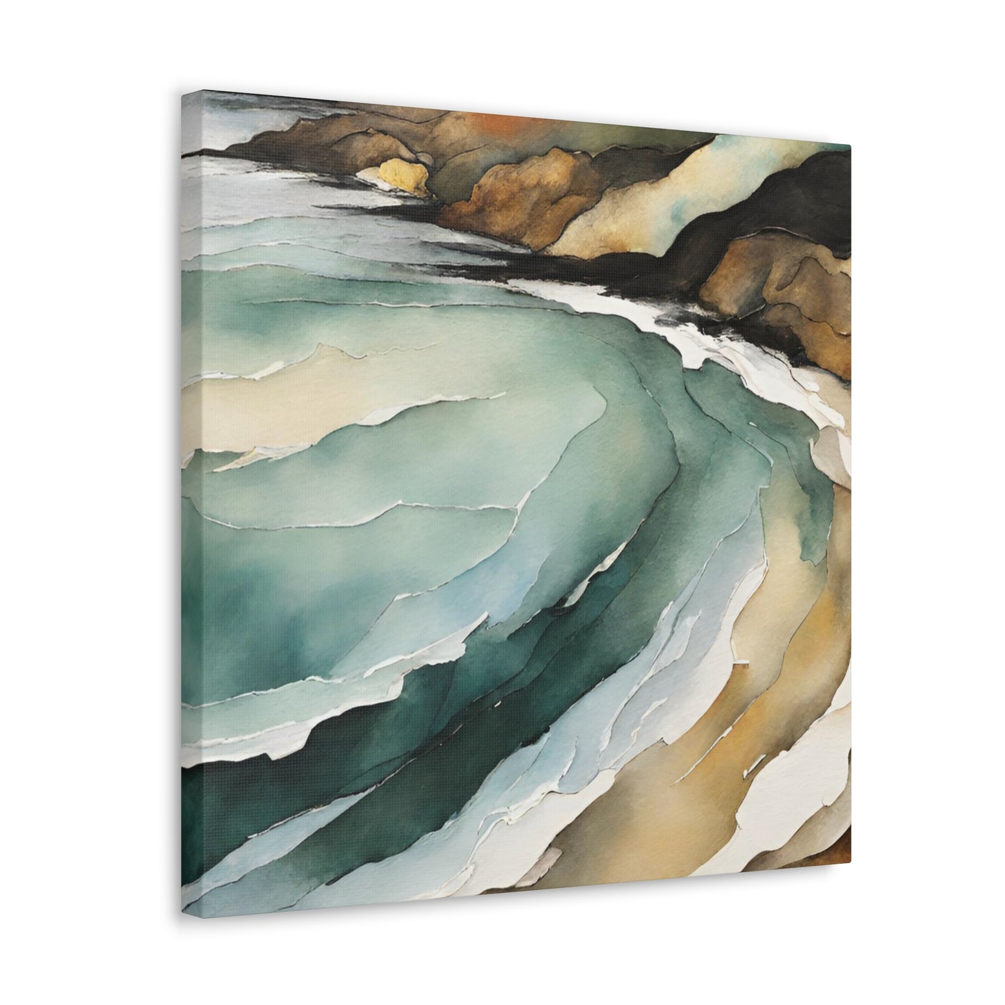 Sea View - Modern Abstract Art Print - Aesthetic Coastal Landscapes