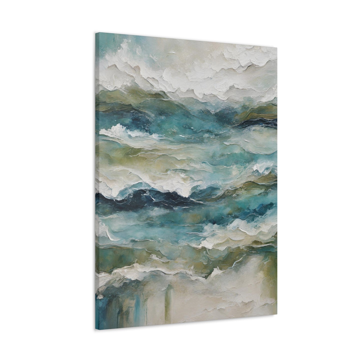 Ocean Symphony IV - Modern Abstract Art Print - Aesthetic Coastal Landscapes