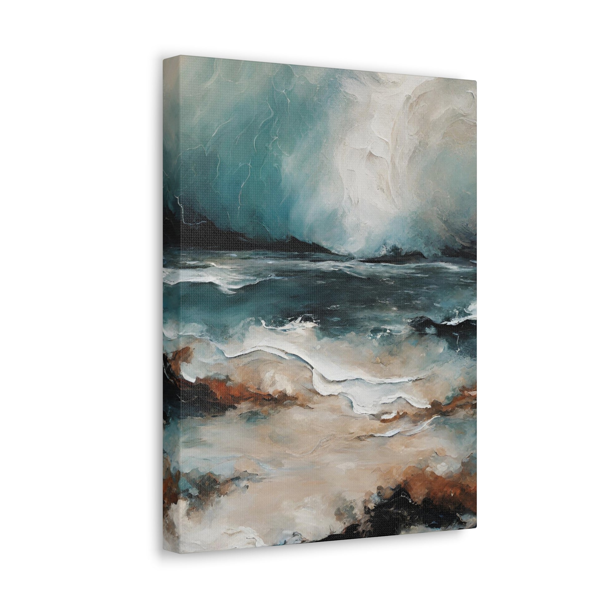 Sea Break - Modern Abstract Art Print - Aesthetic Coastal Landscapes