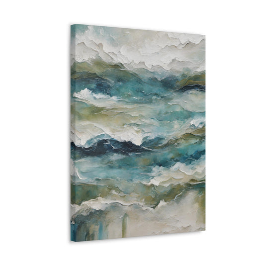 Ocean Symphony IV - Modern Abstract Art Print - Aesthetic Coastal Landscapes