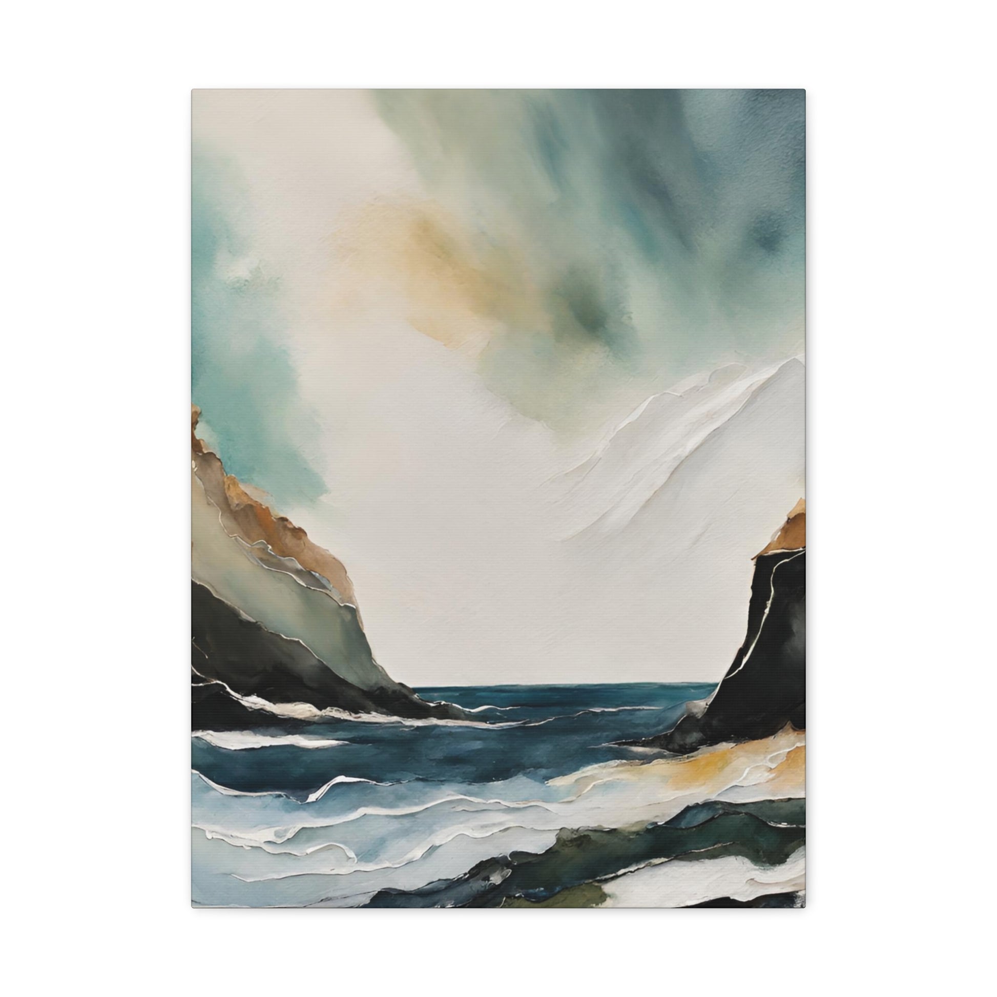 Shoreline - Modern Abstract Art Print - Aesthetic Coastal Landscapes