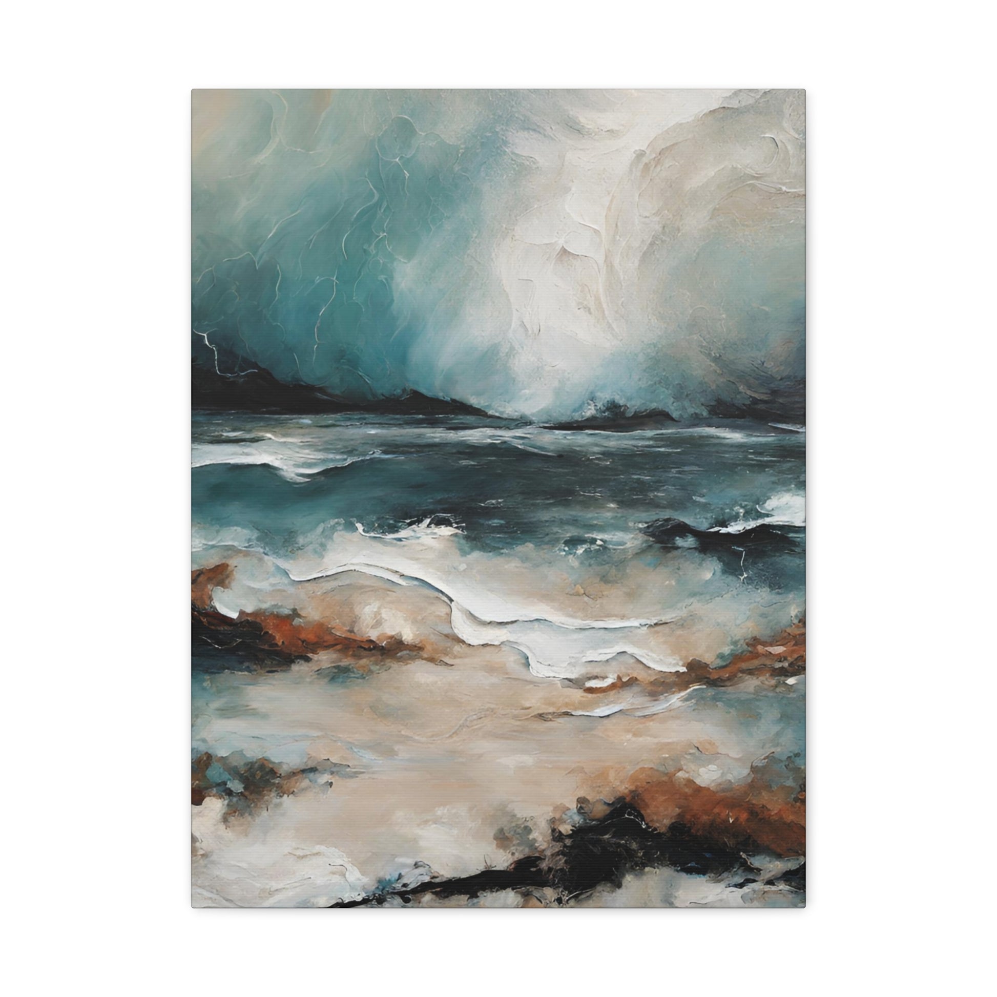 Sea Break - Modern Abstract Art Print - Aesthetic Coastal Landscapes