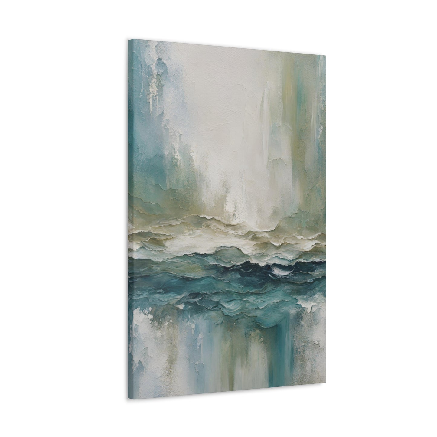 Sea Foam - Modern Abstract Art Print - Aesthetic Coastal Landscapes