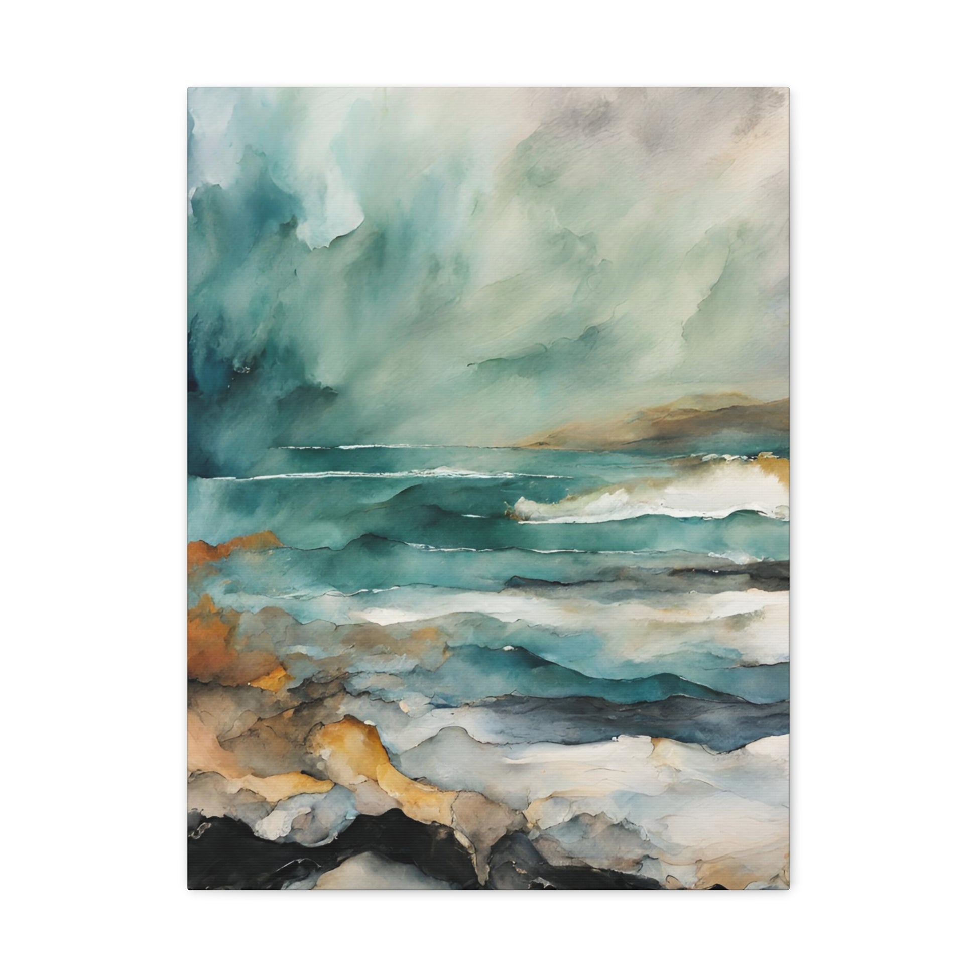 Sea & Sky - Modern Abstract Art Print - Aesthetic Coastal Landscapes