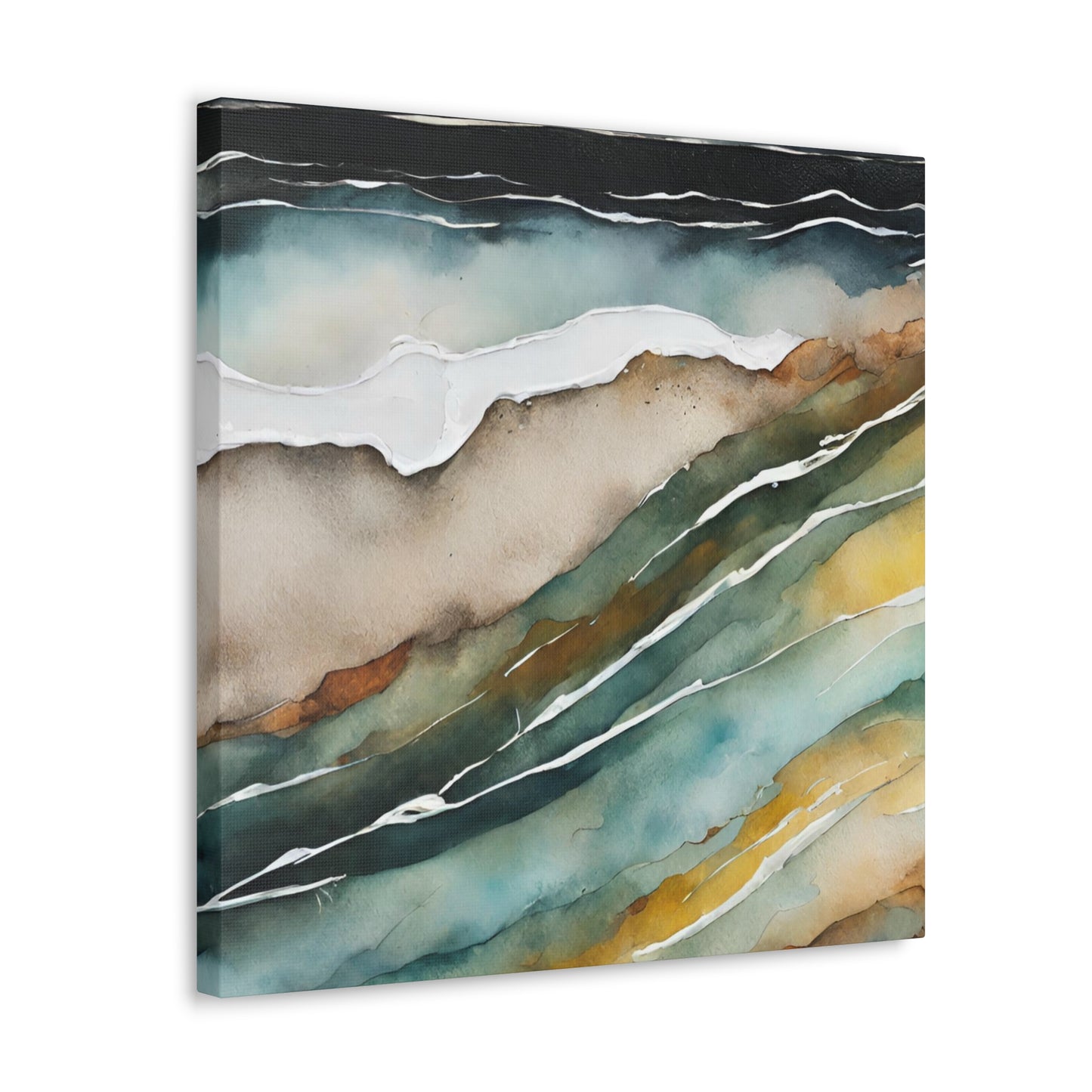 Layers Beneath- Modern Abstract Art Print - Aesthetic Coastal Landscapes