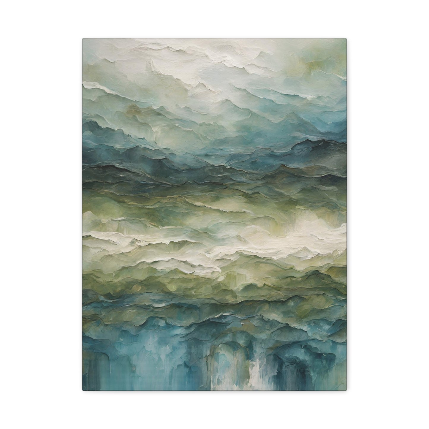 Ocean Symphony 1 - Modern Abstract Art Print - Aesthetic Coastal Landscapes