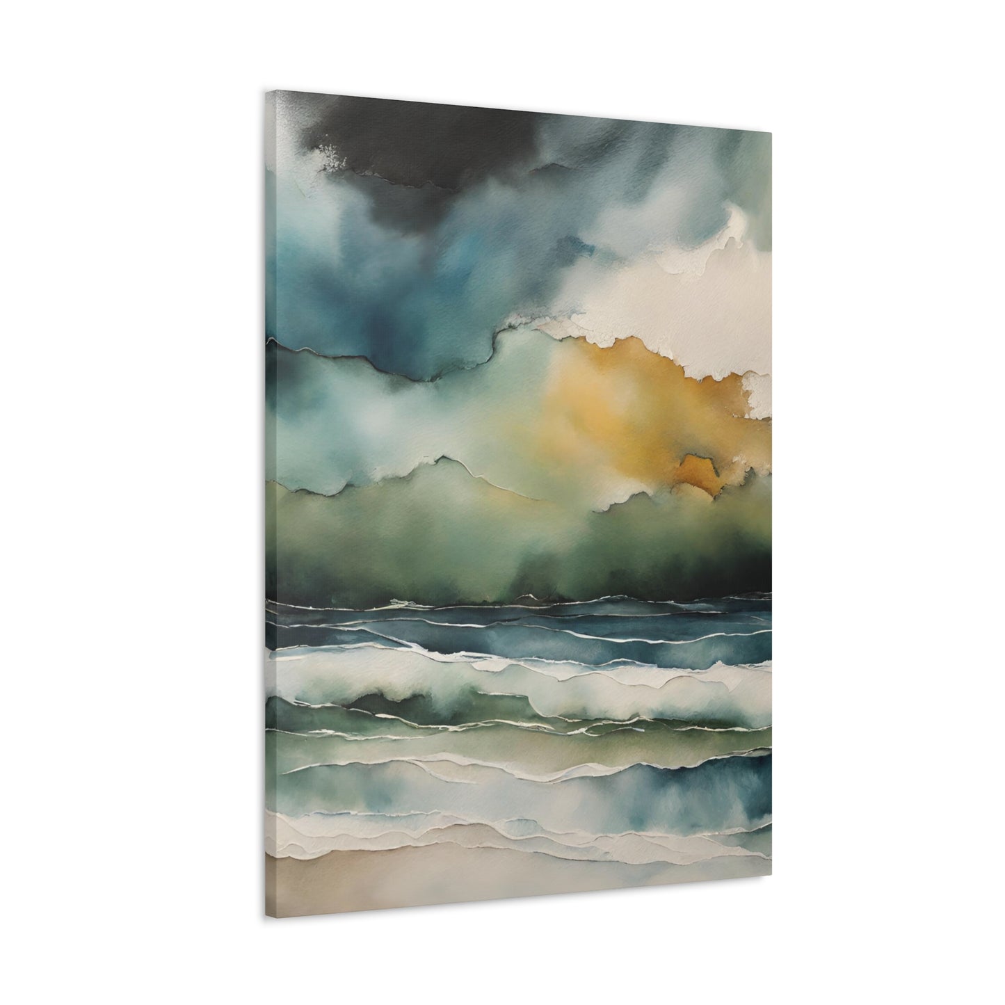 Stormy Sky - Modern Abstract Art Print - Aesthetic Coastal Landscapes