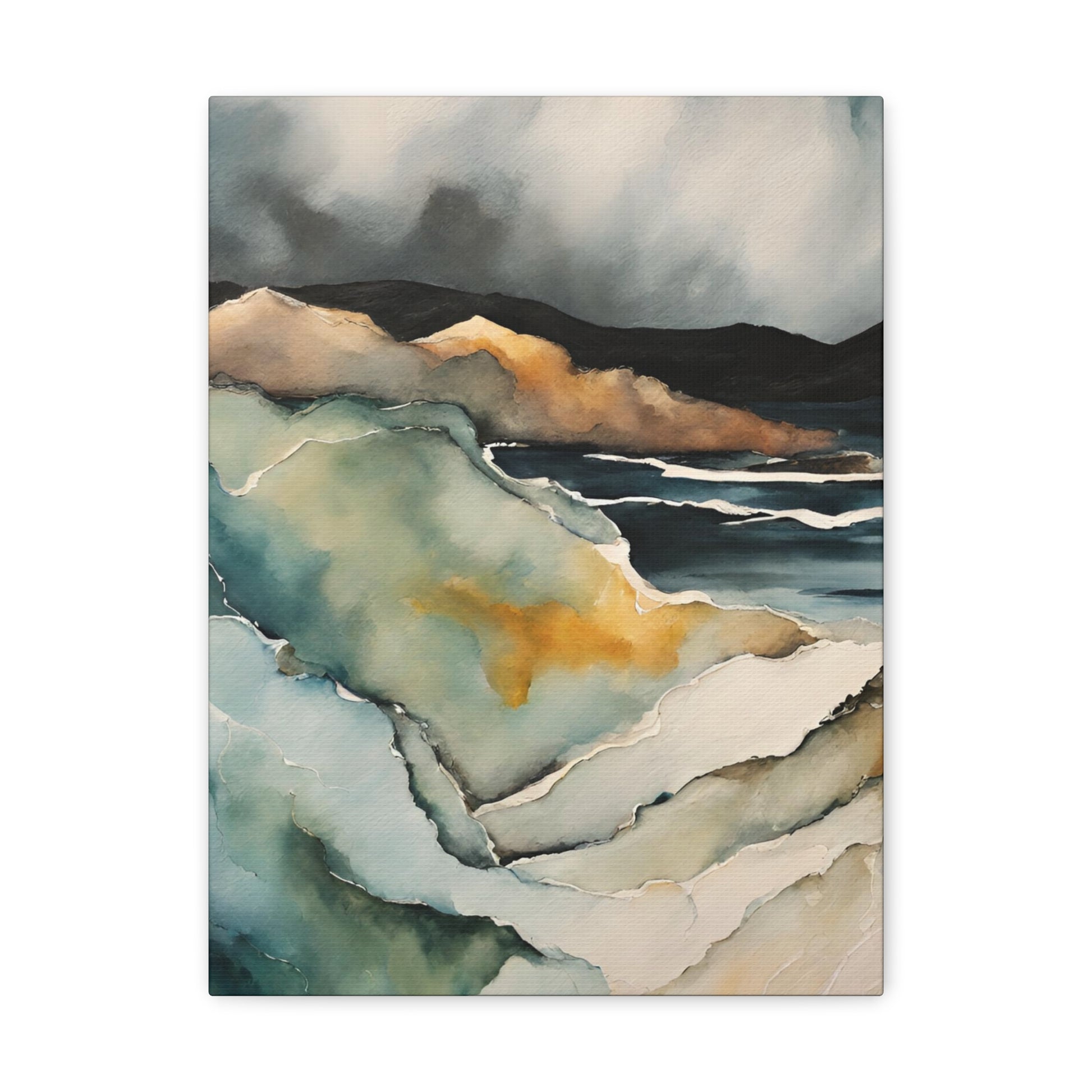 Turning Cliffs - Modern Abstract Art Print - Aesthetic Coastal Landscapes